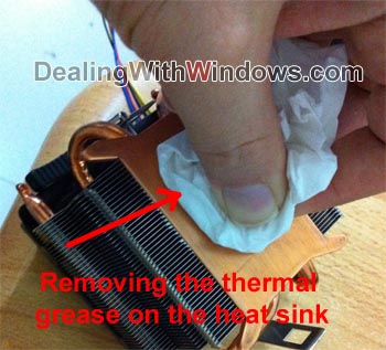 thermal grease removal