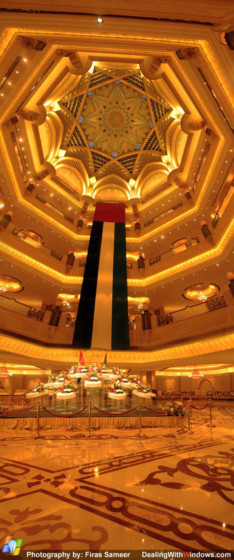 Emirates Palace hotel - panoramic view