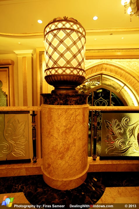 Emirates Palace hotel - Gold furniture