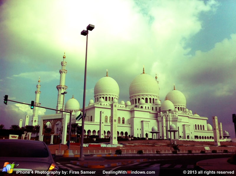 Sheikh Zayed Grand Mosque - outside day time